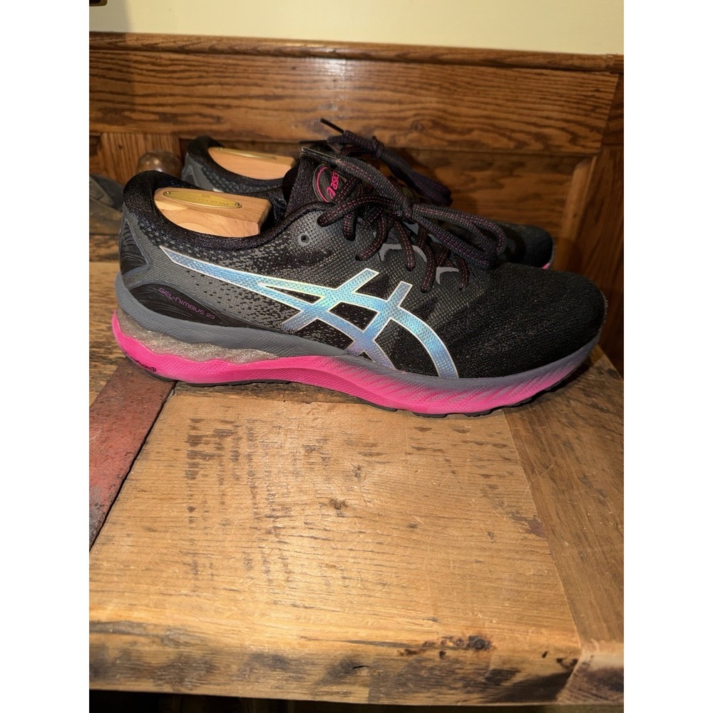 Asics Gel-Nimbus 23 Women's Size 11 Running Shoes Black Pink
